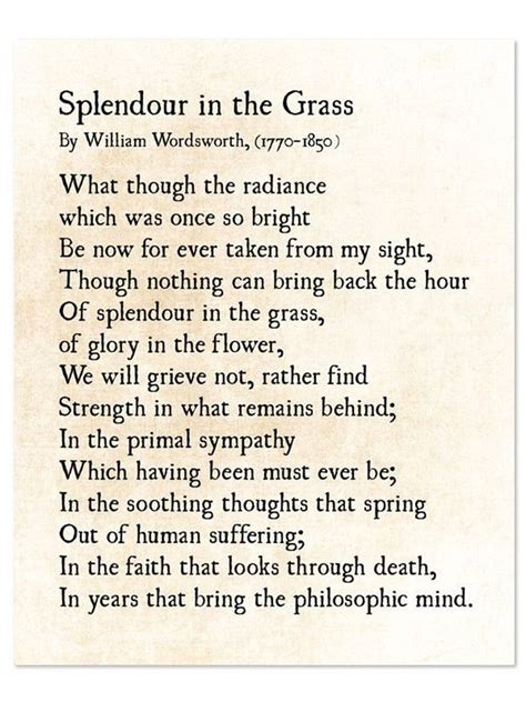splendor in the grass quote from wordsworth